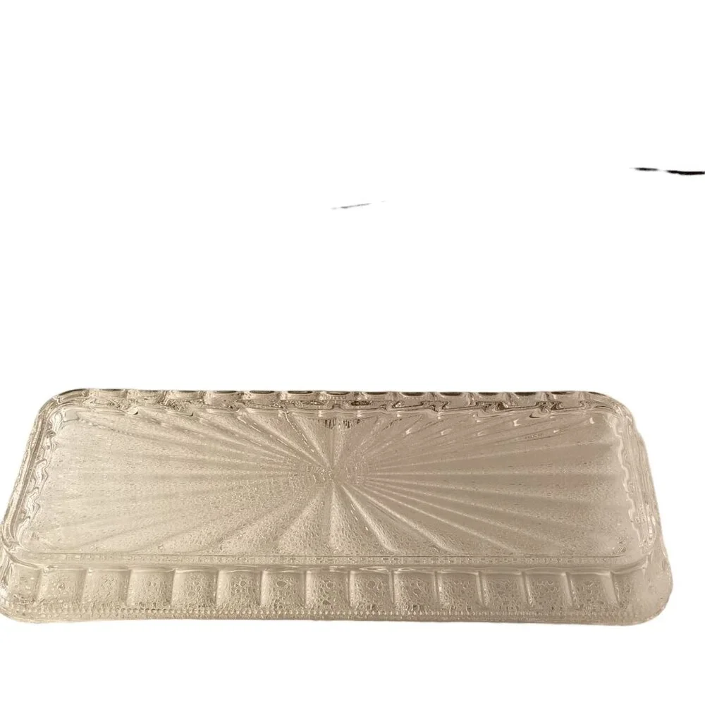 Crystal Relish Server 4-piece Server Serving Bowls Tray Set‎